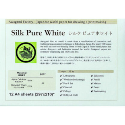 Confezione di Carta washi Silk pure white pack
